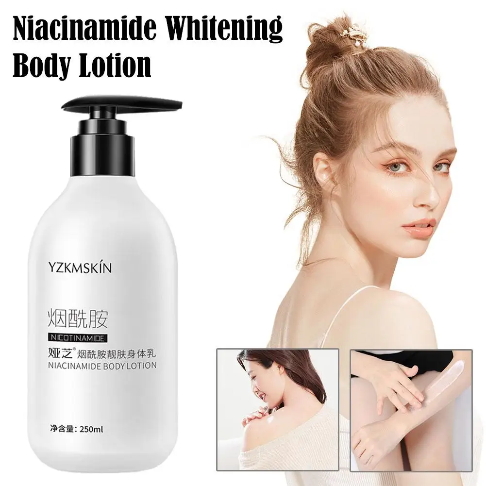 

Whitening Body Lotion 250ml Nourishing Moisturizing Cream Skin And Brightening Niacinamide Care Product Whitening F8L4