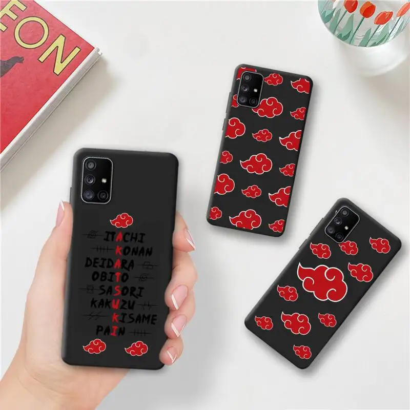 Чехол для телефона с японским аниме Наруто Акацуки Samsung Galaxy A52 A21S A02S A12 A31 A81 A10 A30 A32