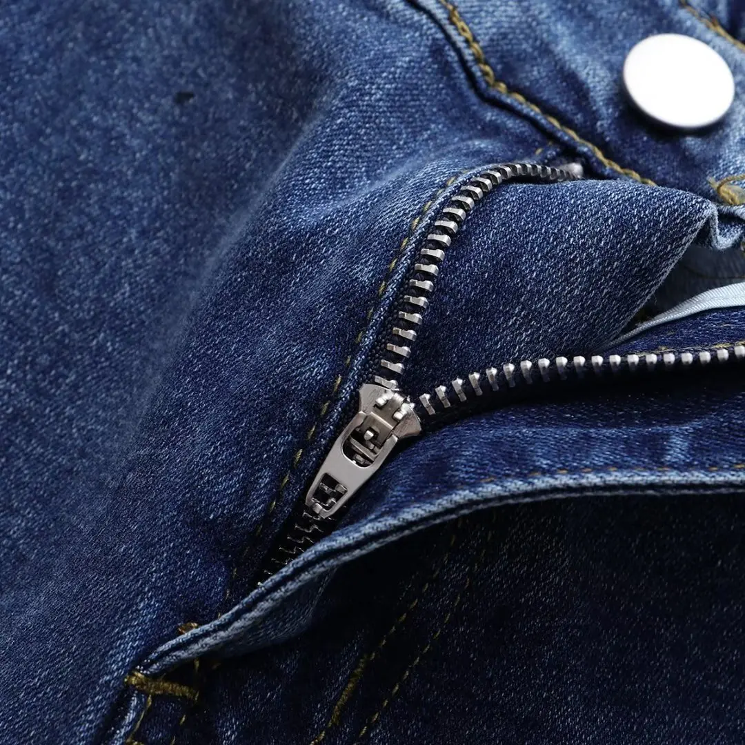 2023 Autumn Clothes Women Plus Size Jeans Stylish Back Foot Slit Bear Decoration Stretch Harem Pants Casual Bottoms