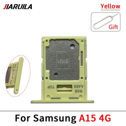 Dual Card Micro Nano SIM Holder Tray Adapter Slot (A15 4G Yellow)