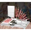 Manual Satay Skewer Machine BBQ Stainless Steel Mutton Kebab Lamb Skewer Tools Doner Kebab Meat Wear String Machine 3
