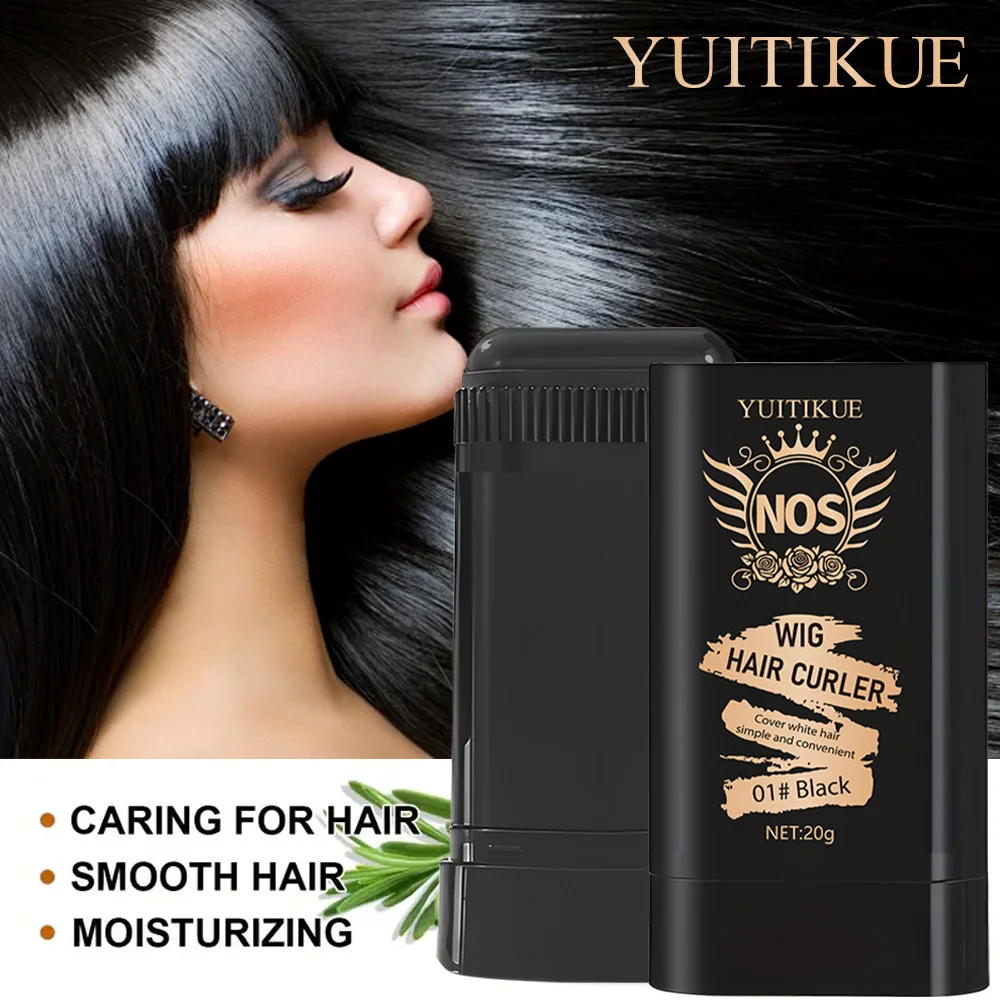 Quick Gray Hair Color Stick -, Long-Lasting Gray Coverage, Easy Application at Home or On-the-Go,Ideal for Brown/Black Hair