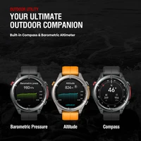 NEW Zeblaze Stratos 4 GPS Smart Watch 1.43 AMOLED Display Built-in Compass Barometric Altimeter Flashlight Voice Call Smartwatch 3