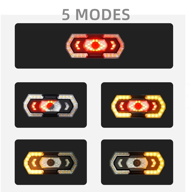 안전한 자전거 주행을 위한 TWTOPSE 자전거 원격 제어 테일 라이트