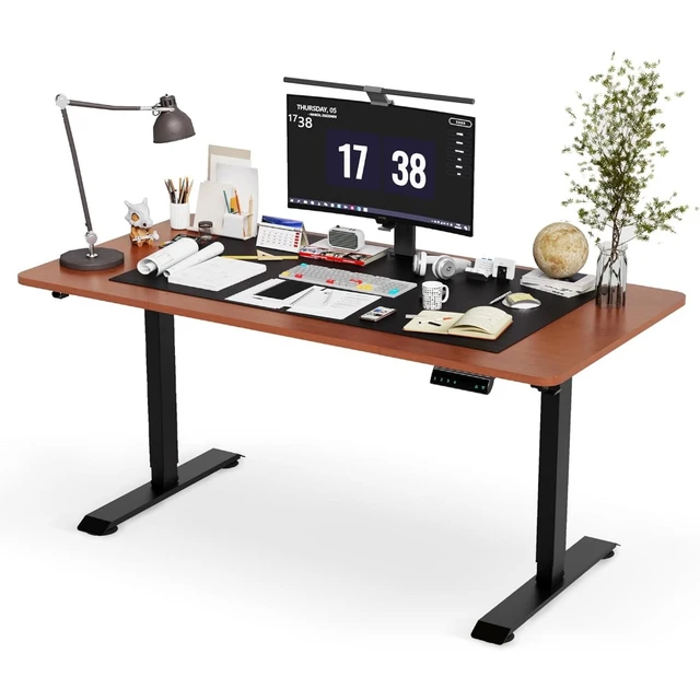 Monomi Electric Standing Desk, 55 x 28 inches Height Adjustable Desk,  Ergonomic Home Office Sit Stand Up Desk with - AliExpress