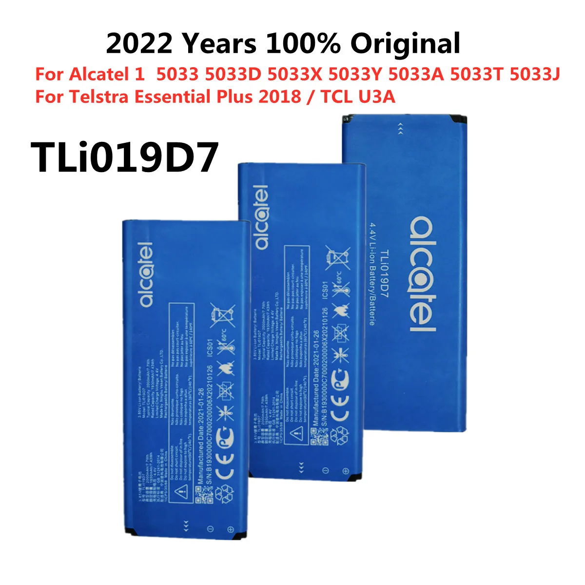 Custodia SHIEID A Portafoglio Per Alcatel 1 (5033D) Con Supporto E Slot Per Carte, Colore Blu - 4