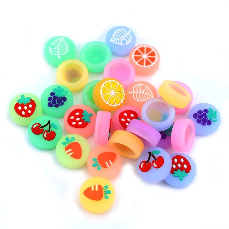 1PC Cherry Strawberry Fruit Jelly Thumb Stick Grip Cap Joystick Cover for Nintend Switch Lite Joy-con Controller Thumbstick Case