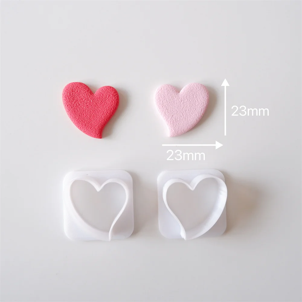 Polymer Clay Shape Cutter Valentine's Day Love Heart Lovebirds Balloons  Ceramic DIY 3d Printed Earring Shape Mold Mould LOVE SET 