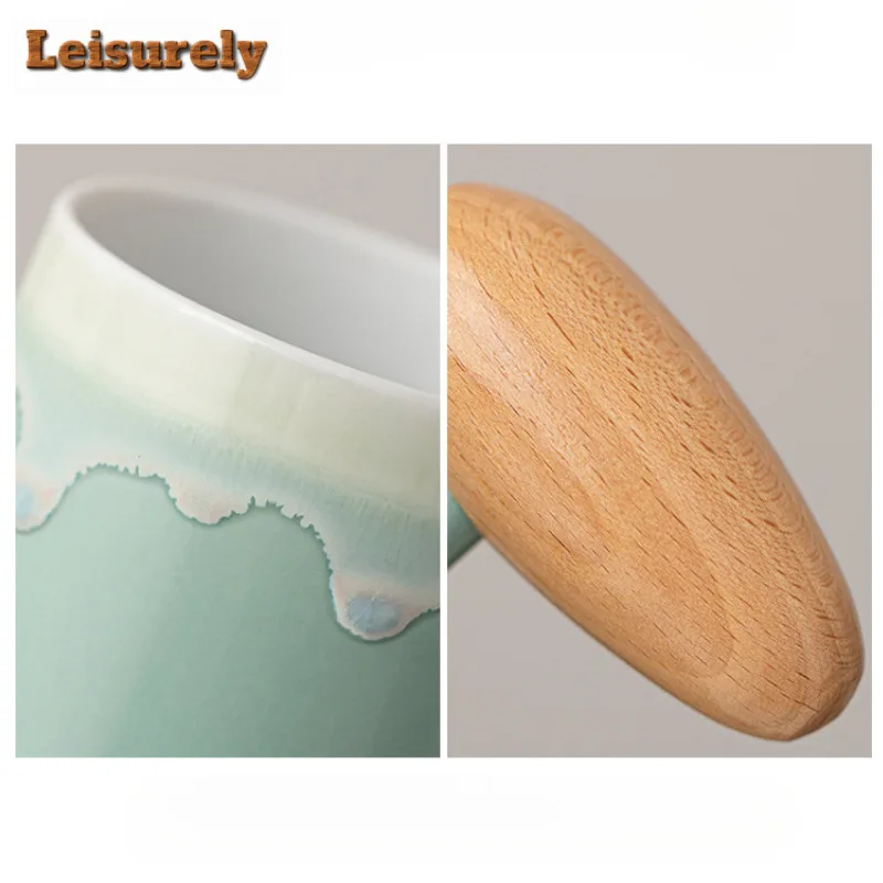 Cloud V Style Funnel Conical Hand Brew Coffee Filter Cup Spiral Pattern Drip Flowing Glaze Filter Handle Coffee Mug Utensil Gift