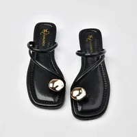 Sandales femme chaussures de luxe pour femmes tongs femme randonnée sandale Mules chaussons pour femmes pantoufle chaussures d'été vente 1