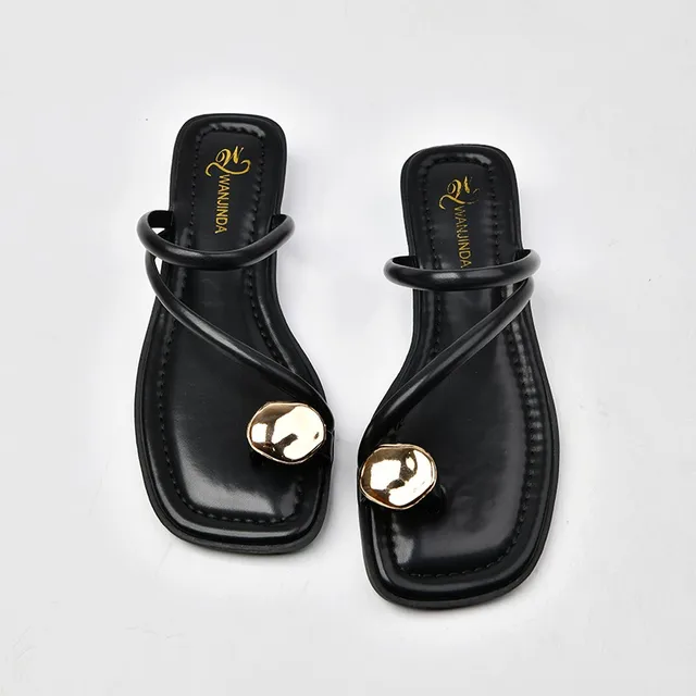 Sandales femme chaussures de luxe pour femmes tongs femme randonnée sandale Mules chaussons pour femmes pantoufle chaussures d'été vente 1