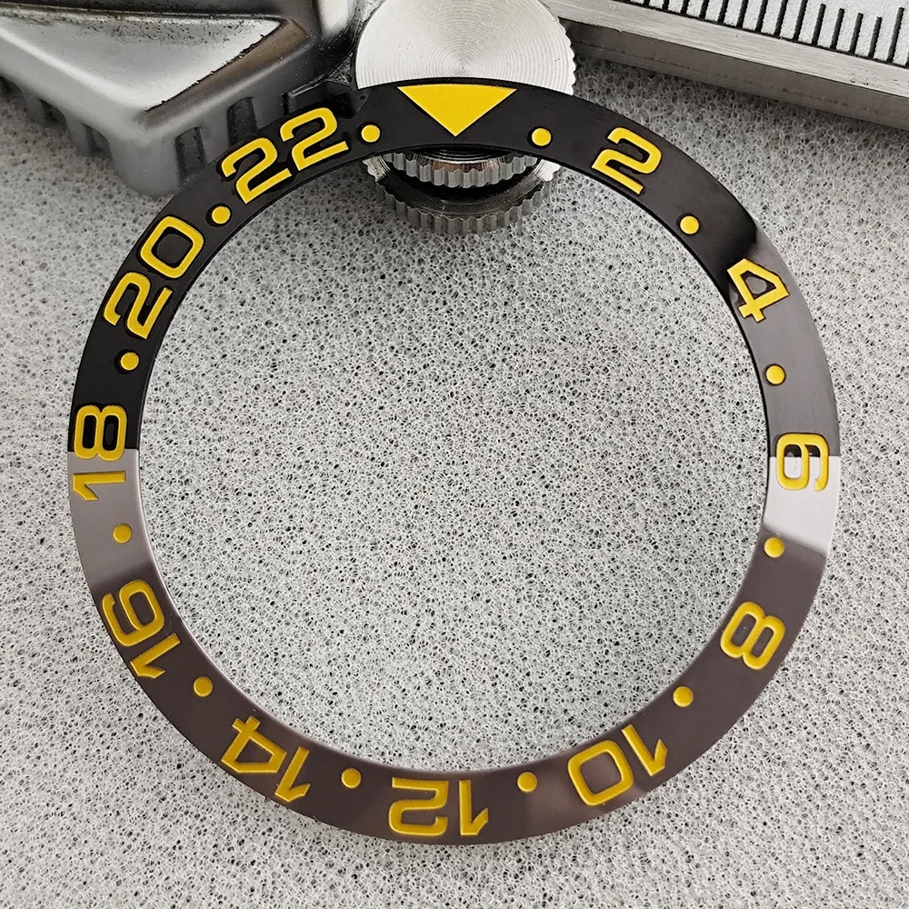 Premium Ceramic Black and Gray GMT Bezel