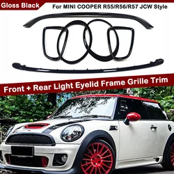 Grille Grill Trim & Front Head Light Headlight & Rear Lamp Frame Cover Auto Part For MINI COOPER R55 R56 R57 2007-2015 JCW Style