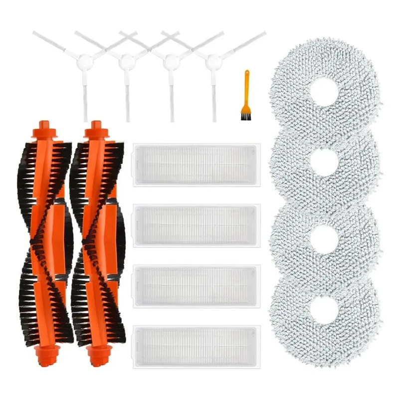 

HOT！-For Xiaomi Mijia Self-Cleaning Robot 2 C101 Robot Vacuum Cleaner Main Side Brush Hepa Filter Mop Cloths Rag Parts