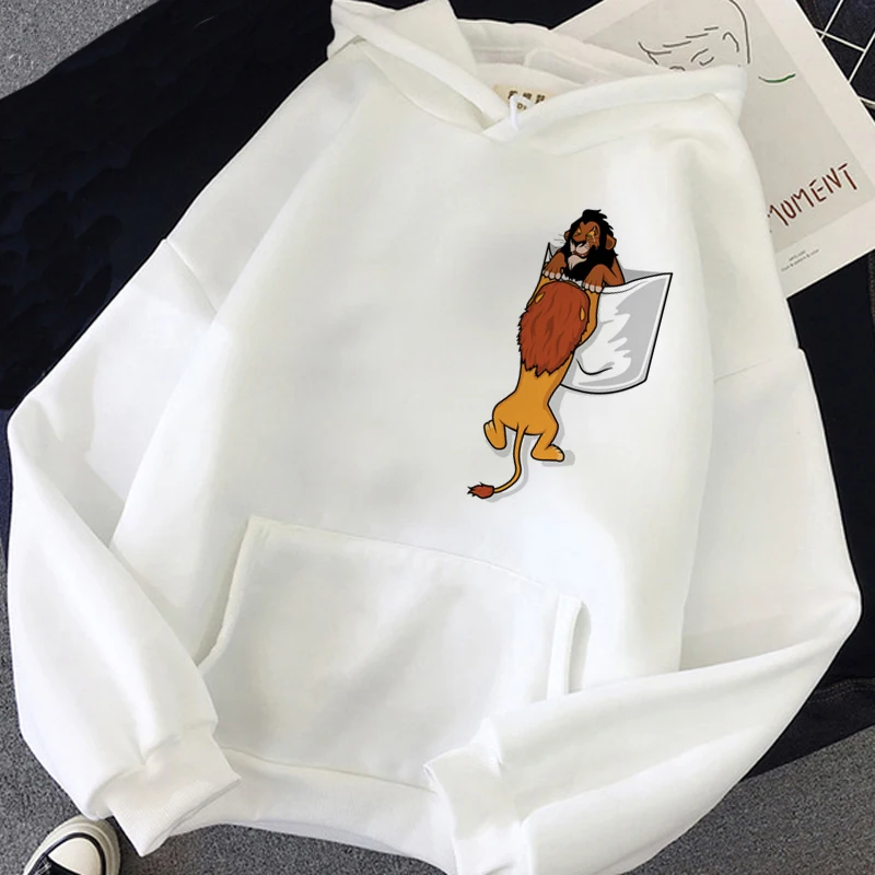 thumbnail image 1 of Disney Hakuna Matata divertida Simba Anime Sudadera con capucha mujer el Rey León Kawaii sudadera gráficos Harajuku mujer Sudadera con capucha, 1 of 5