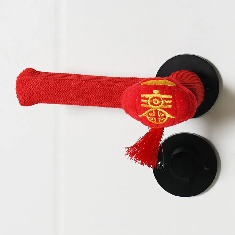 Soft Refrigerator Door Handle Cover Gloves Warmer Fridge Door Handle Cover New Year Decoration Smudges Decor Knob Covers