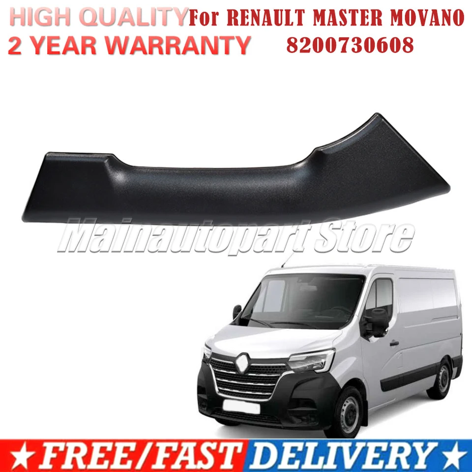 Poignée De Porte Extérieure Gauche ABS Noir - Pour Renault Master III, NV400, Movano B - Référence 8200730608