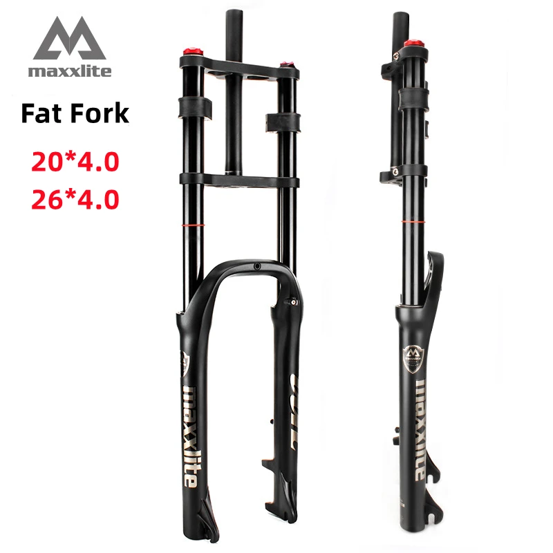 Double Shoulder Snow Bike Fat Fork 20x4 26x4 MTB Suspension Air Fork