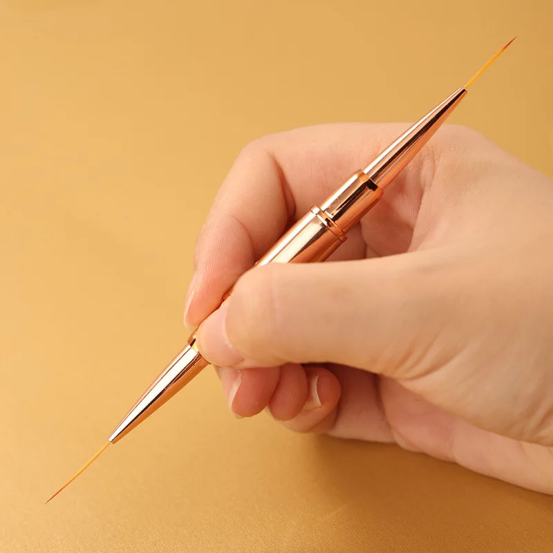 Nail Art Brush Personalized Manicure Tools Design Tip Painting Drawing Carving Dotting Pen FlatFan Liner Acrylic Gel Custom Logo 3