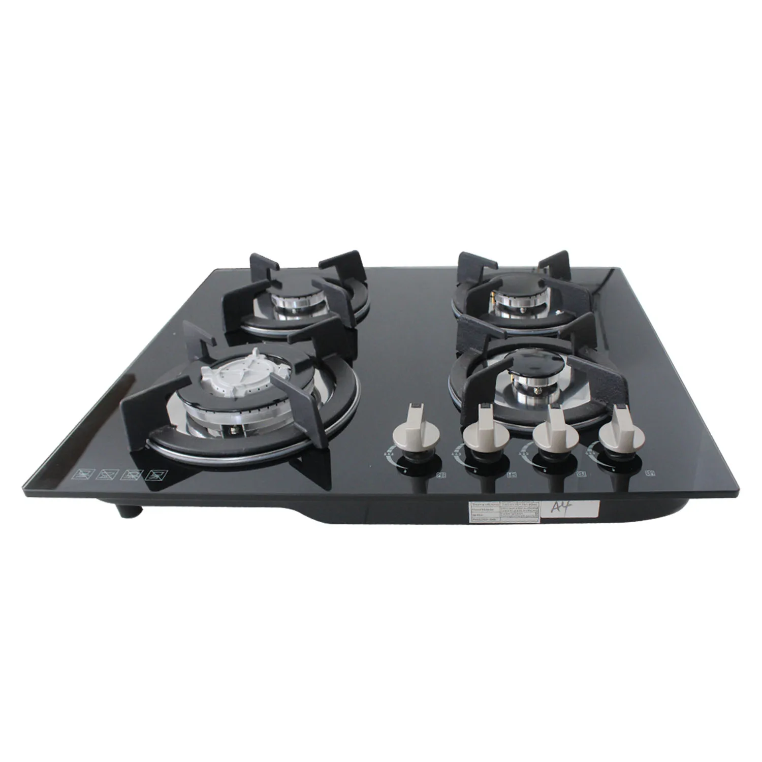4 Burner LPG NG Built In Gas Cooktops Tempered Glass Sabaf Burner Gas Stove Home Cooker Kitchen Cooking Appliance