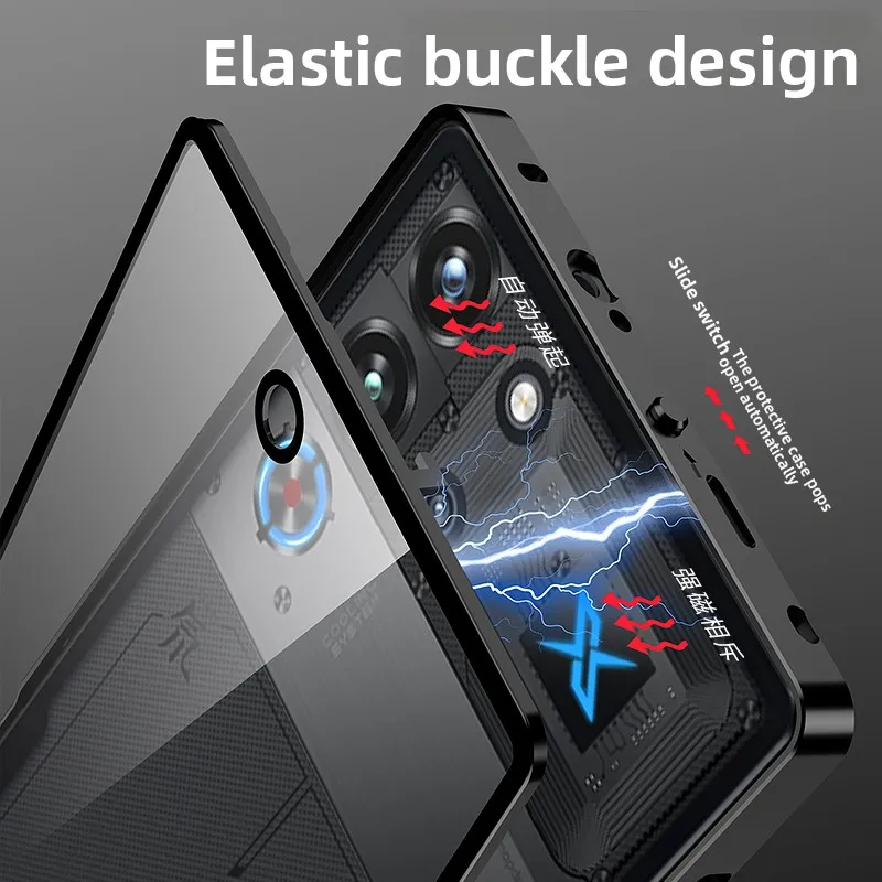 Magnetic Matte Texture Acrylic Case with Skin-Friendly Feel