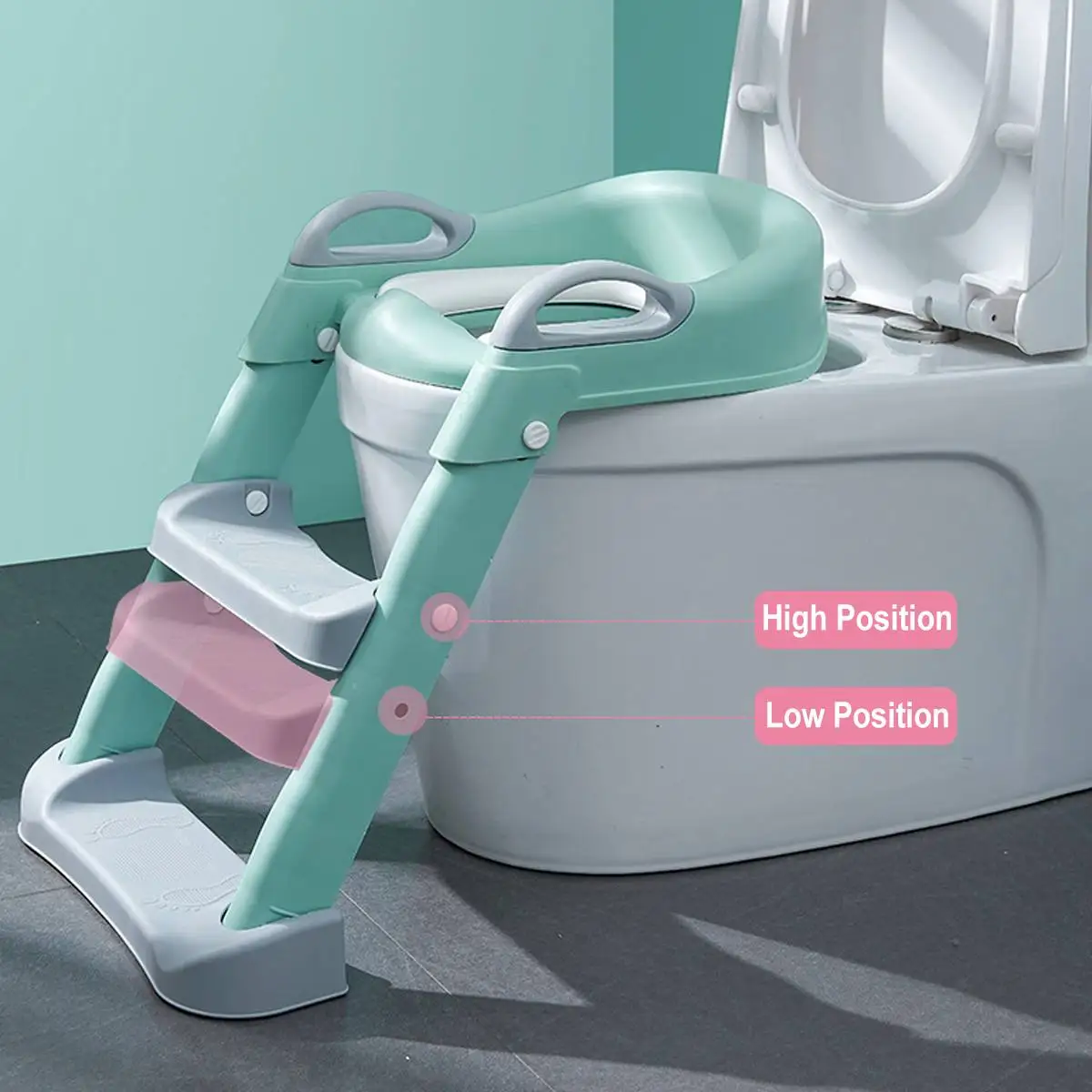 Модернизированное складное детское сиденье для горшка, писсуар, спинка, тренировочный стул с ступенчатой лестницей для малышей, безопасный...