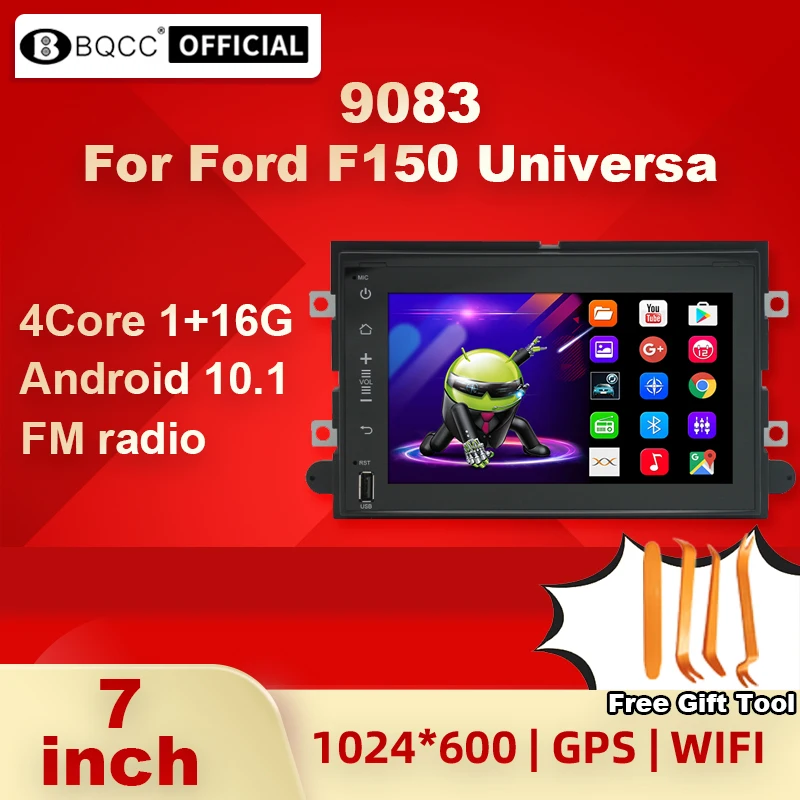 Android 10.1 Car Radio 2 Din For Ford F150 Focus Universa 7" Hd Screen
