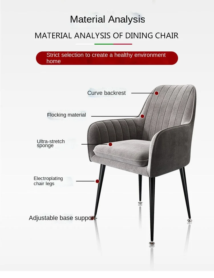 Nordic Ins Chair Home Internet Celebrity Makeup Dressing Table Stool Backrest Girly Bedroom Simple Manicure Light Luxury Chair