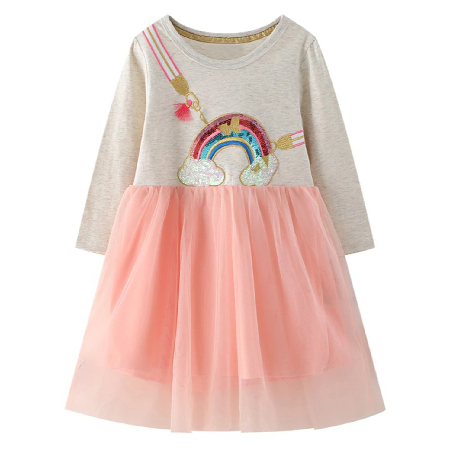 Girls Dress Striped Autumn Winter Kids Dresses for Girls Clothes Baby Girl Long-sleeved Lace Princess Designer Clothing