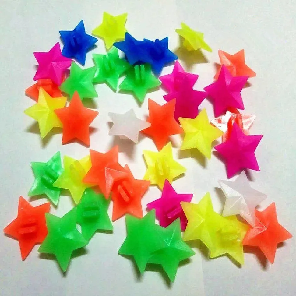 Bike Accessories Bicycle Wheel Beads Colorful Clip Stars Heart