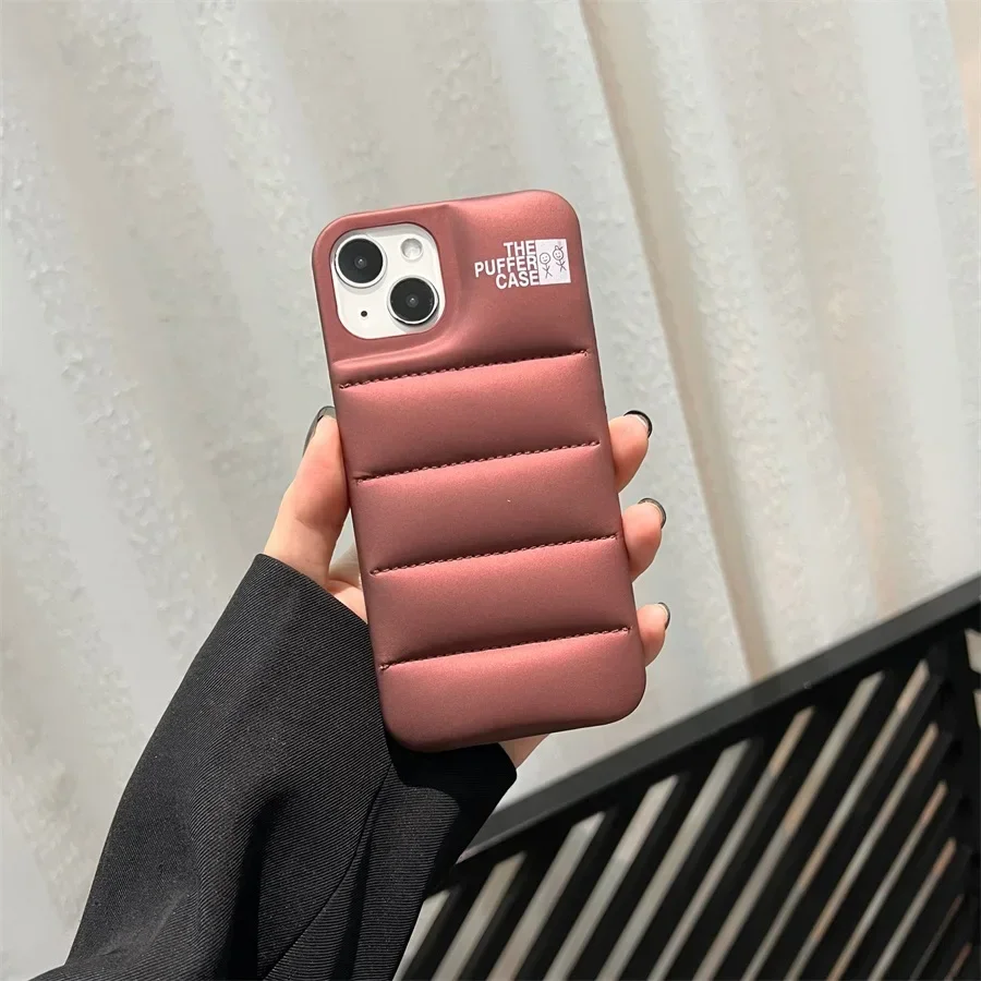 thumbnail image 1 of Funda acolchada de Color sólido para iPhone, 15, 14, 13, 12, 11 Pro Max, Mini, 7, 8 Plus, X, XS, XR, SE2, funda suave para teléfono, 1 of 5