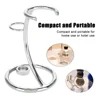 Stainless Steel  Shaving Razor and Brush Stand - Convenient Holder for Safety Razor and Shave Brush Storage 1