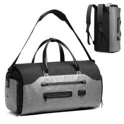 Men's Travel Bag Carry on Garment Bags for Women Convertible Tote Duffle Bag with Shoe Pouches Luggage Handbag XM201
