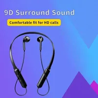 Wireless Bluetooth Headset NeckHanging Stereo Noise Reduction Universal Sports Headset Microphone 2