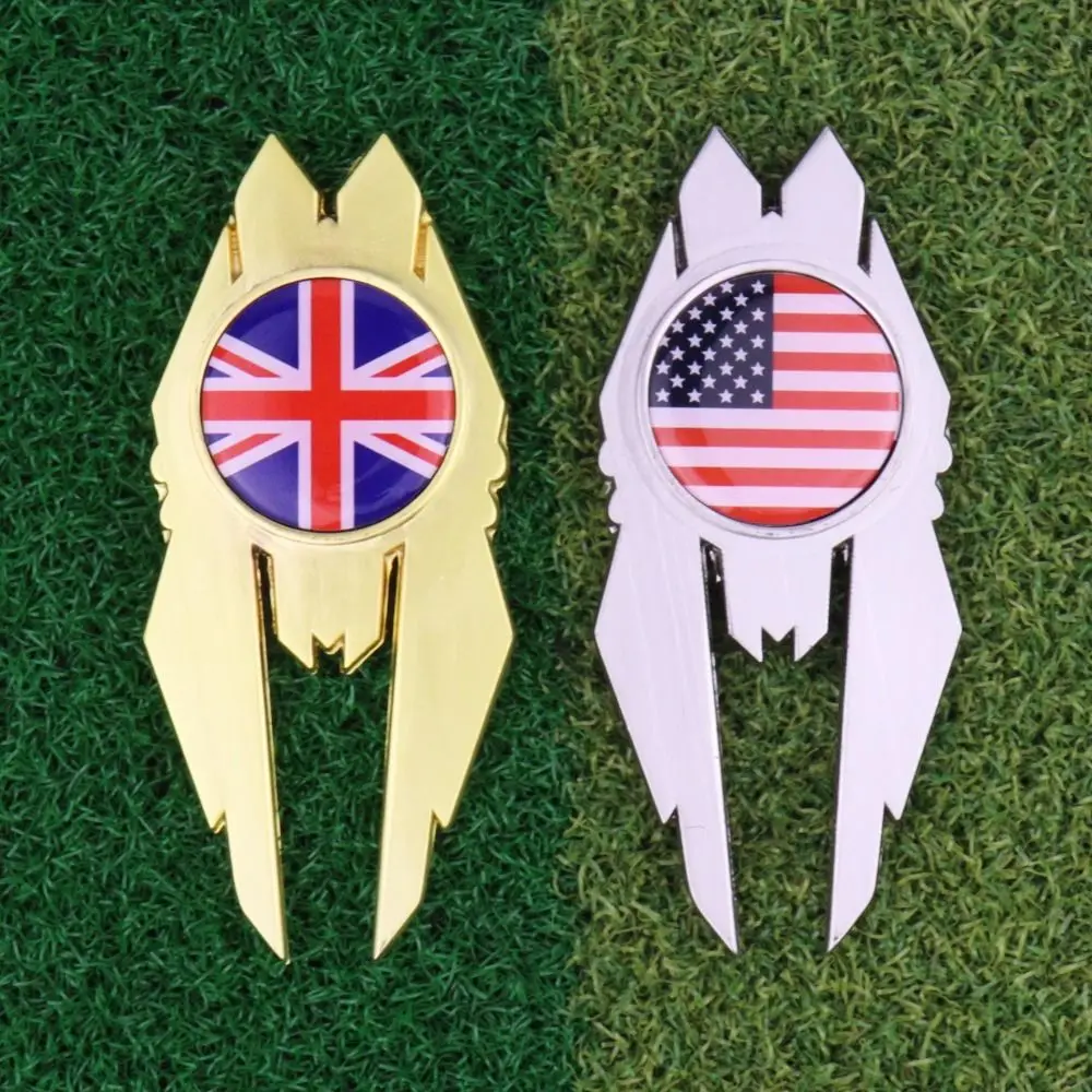 

Pitch Golf Green Fork Golf Accessories Golf Marker Dropship Golf Switchblade Multifunctional Zinc Alloy Golf Divot Tool Lawn