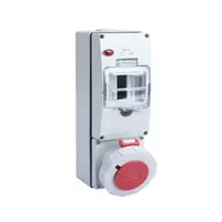 IP67สวิทช์ไฟฟ้า CEE ซ็อกเก็ต Miniature Circuit Breaker Protection IP66กันน้ำล็อคกล่องกระจาย 4