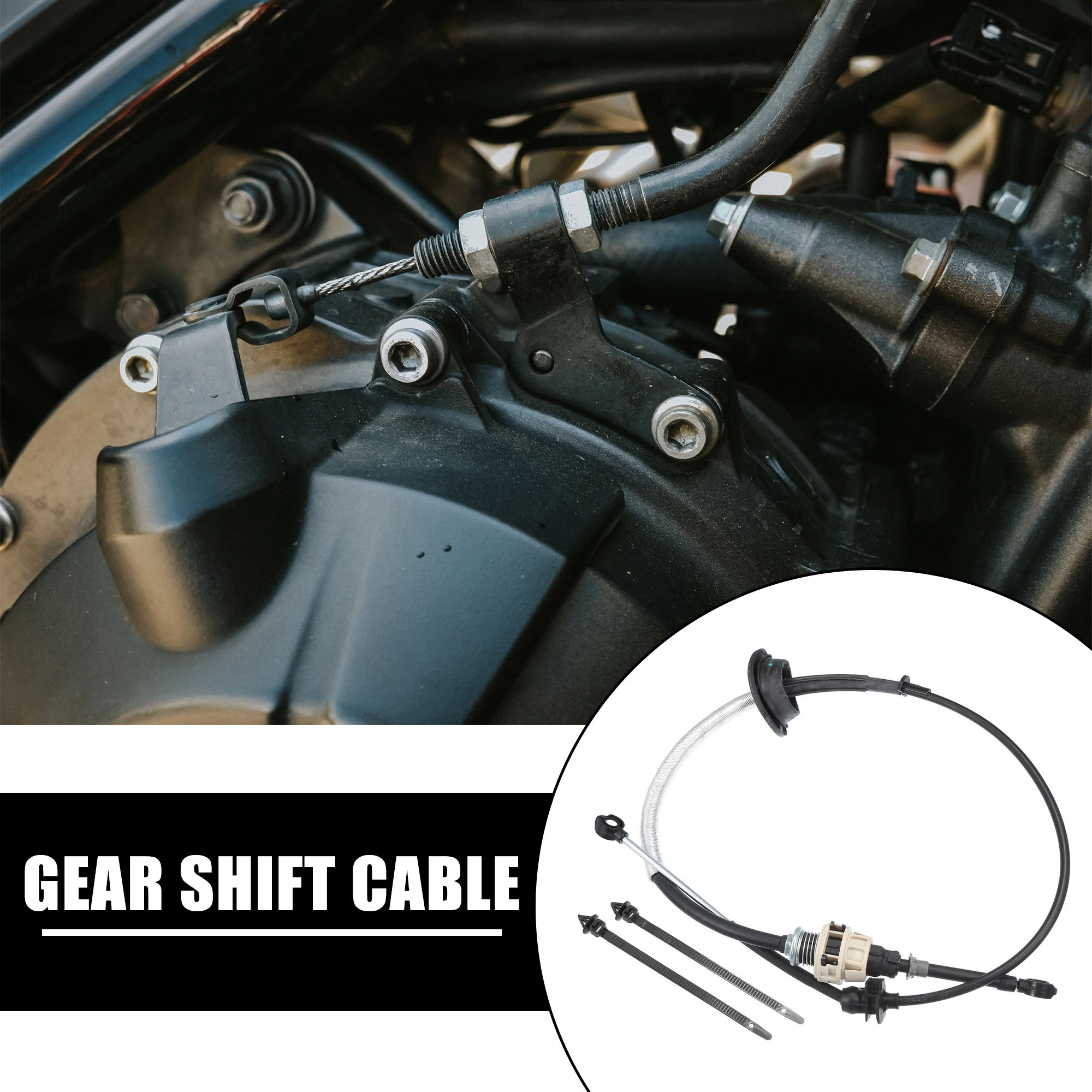 X Autohaux 1pcs Black Gear Shifter Transmission Control Shift Cable for Ford F-150 2004