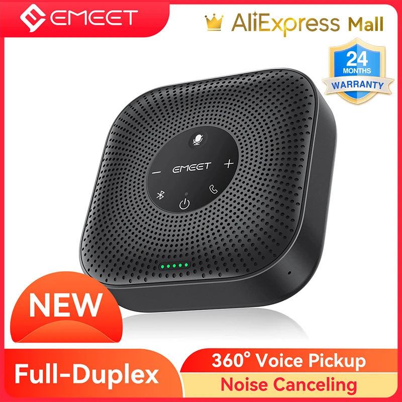 Conference Speakerphone Bluetooth Speaker EMEET M0 Plus Noise Reduction