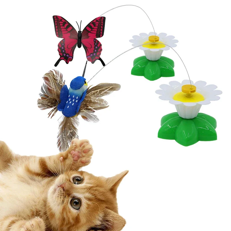 Mariposa voladora eléctrica giratoria colorida, juguete