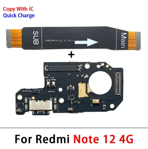 For Xiaomi Redmi Note 7 8 8T 9 9S 10 10S 12 Pro 4G 5G Dock Connector Micro USB Charger Charging Port Mainboard Main Flex Cable - Image 4