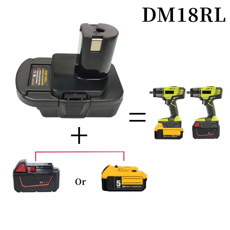 DM18RL Battery Converter Adapter USB DM20ROB for RYOBI Convert for