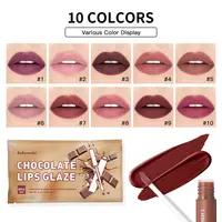 5 Pcs Chocolate Lip Matte Glaze Lipstick Moisturizing Lip Gloss Waterproof Lip Glaze Set Mist  Matte Lip Matte 2