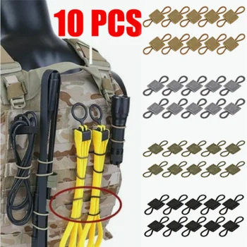 전술 MOLLE 탄성 스트랩 전술 가방 바인딩 버클, 야외 캠핑 멀티툴 리테이너, 안테나 스틱 파이프, 캠핑 장비