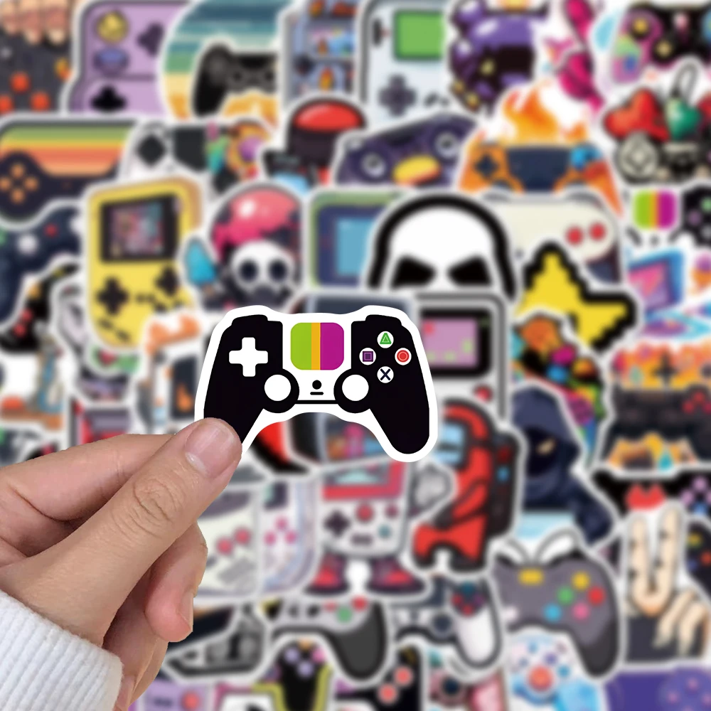 57PCS Cool Vintage Video Game Sticker Cute Sticker giocattolo fai da te custodia per pattinaggio adesivo per Laptop adesivo impermeabile per bagagli