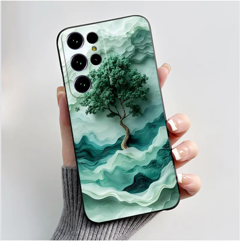 Aesthetic Cute Cat Cartoon Black Soft Silicone Shockproof Phone Case