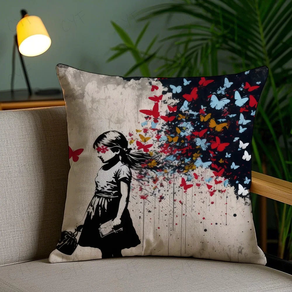 Embroidered Nordic Throw Pillow Covers