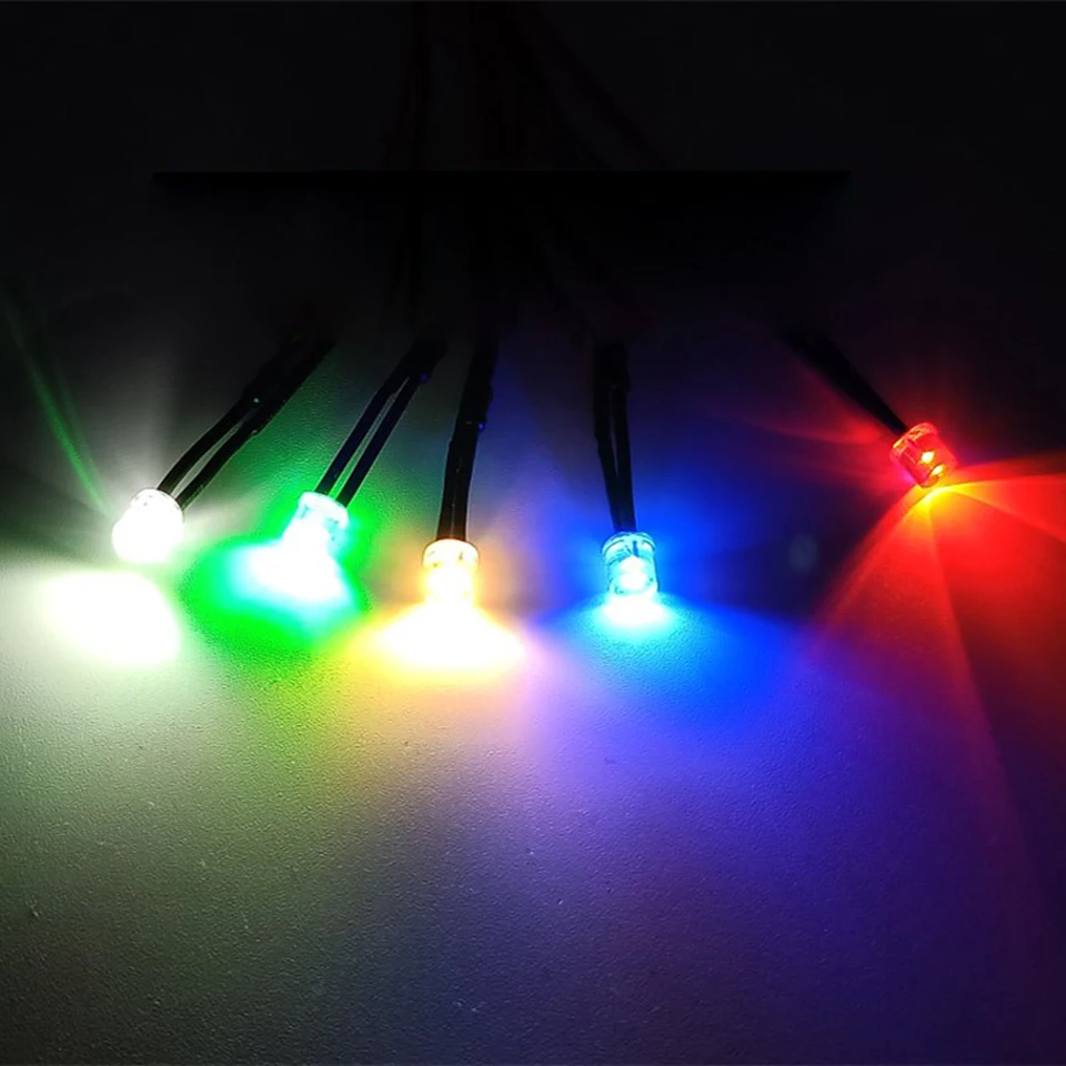 20 LED 3mm RGB CHIARO PRECABLATO,CAVETTO PER 12 VOLT - Foto 6