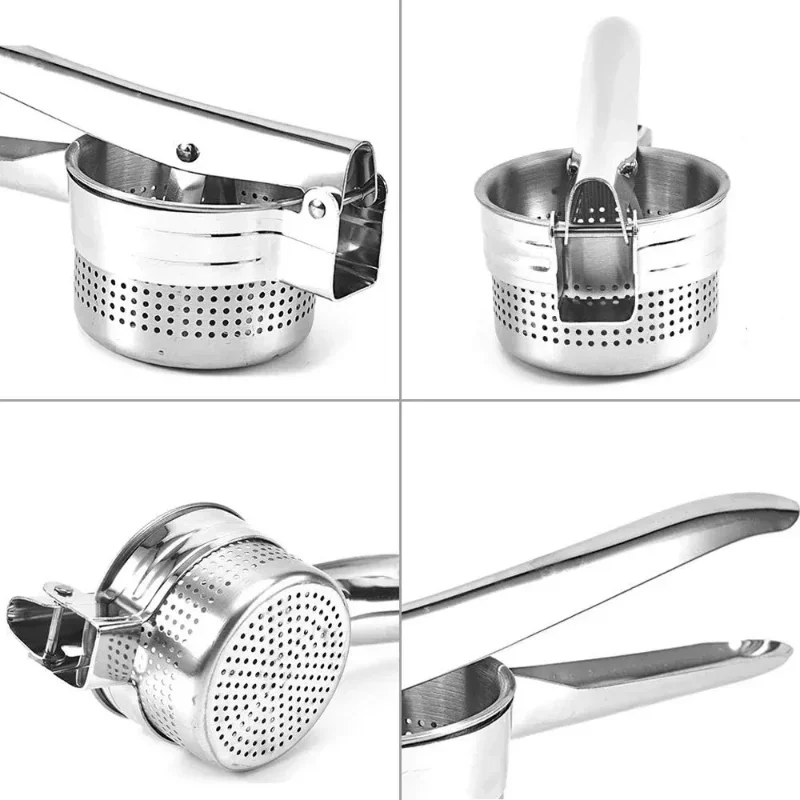 1/2 PCs 2 Styles Stainless Steel Potato Ricer Masher Vegetable Press Juicer Crusher Squeezer Household Kitchen Cooking Tool potato masher