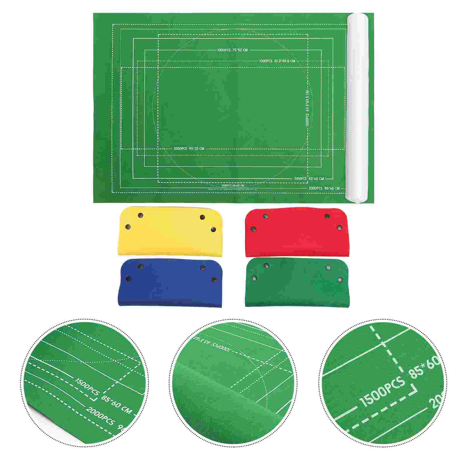

Puzzles Games Storage Mat Felt Pad Inflatable Tube Blanket Rollers Securing Straps