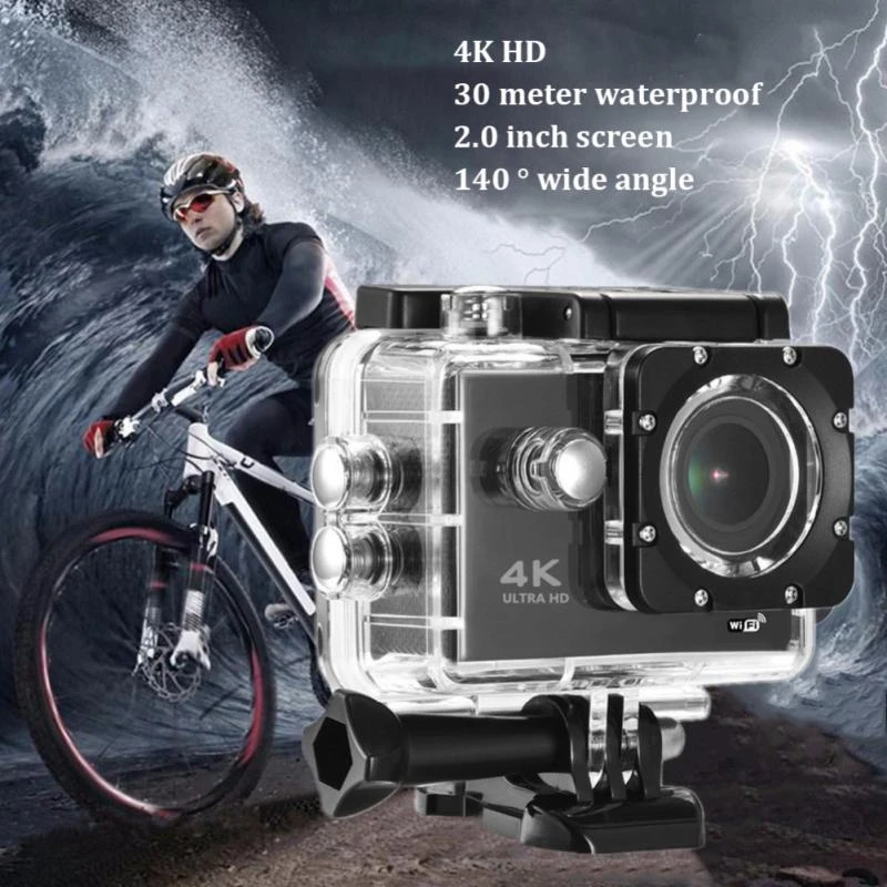 Action Camera 4K Ultra HD 30FPS 170D Underwater Waterproof Helmet Video
